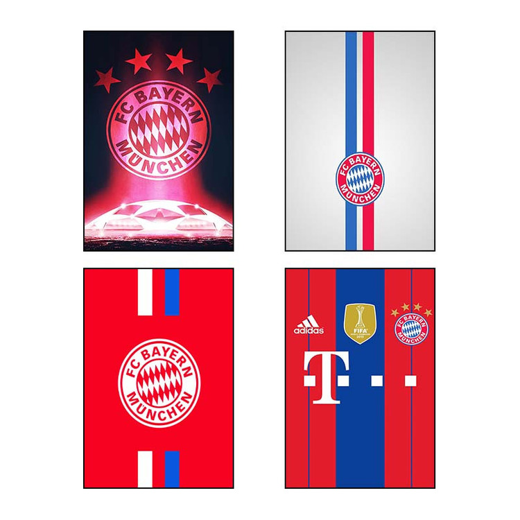 تابلو شاسی کارنیکا طرح بایرن مونیخ Bayern Munich کد 16066 مجموعه 4 عددی