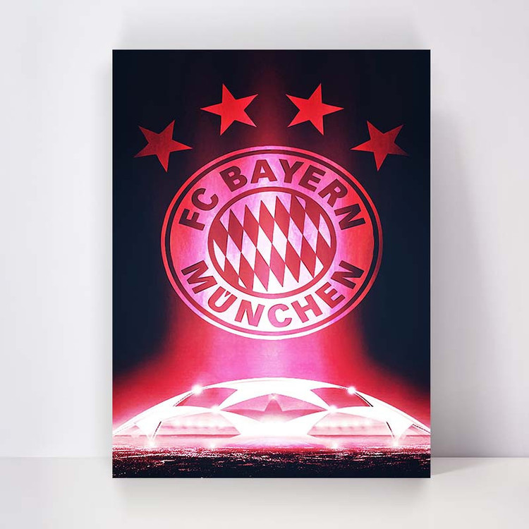 تابلو شاسی کارنیکا طرح بایرن مونیخ Bayern Munich کد 16066 مجموعه 4 عددی