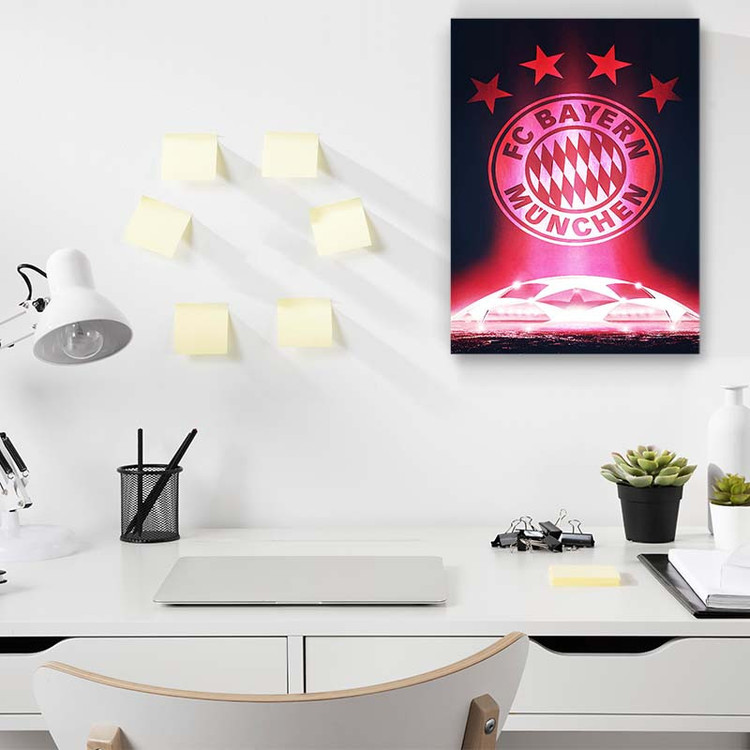 تابلو شاسی کارنیکا طرح بایرن مونیخ Bayern Munich کد 16066 مجموعه 4 عددی
