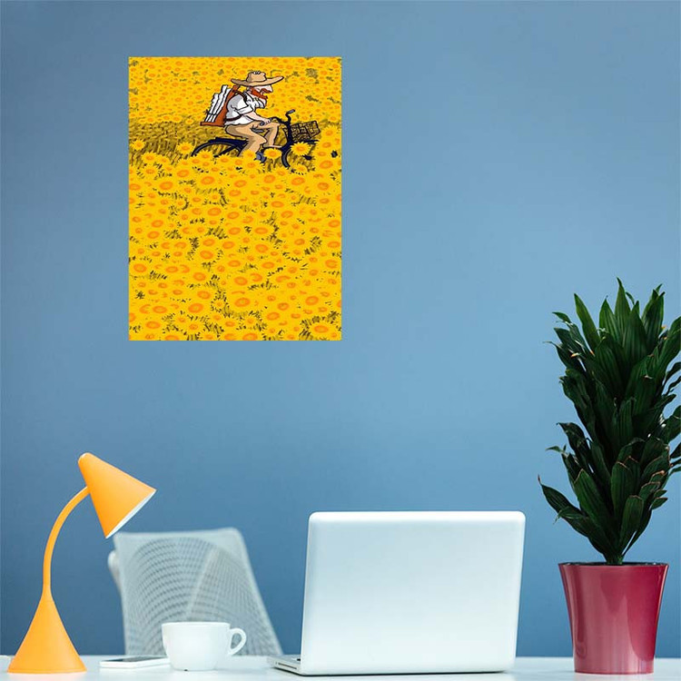 تابلو شاسی کارنیکا طرح فانتزی ونگوگ Van Gogh Fantasy کد 35450 مجموعه 4 عددی