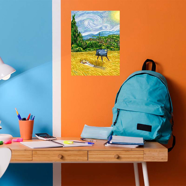 تابلو شاسی کارنیکا طرح فانتزی ونگوگ Van Gogh Fantasy کد 35450 مجموعه 4 عددی