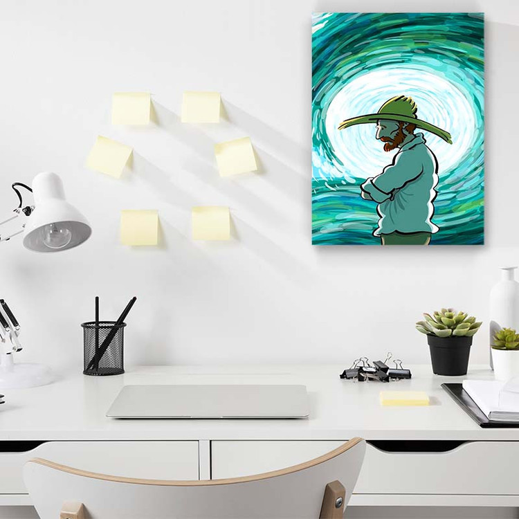 تابلو شاسی کارنیکا طرح فانتزی ونگوگ Van Gogh Fantasy کد 35450 مجموعه 4 عددی