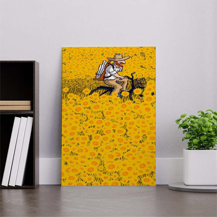 تابلو شاسی کارنیکا طرح فانتزی ونگوگ Van Gogh Fantasy کد 35450 مجموعه 4 عددی