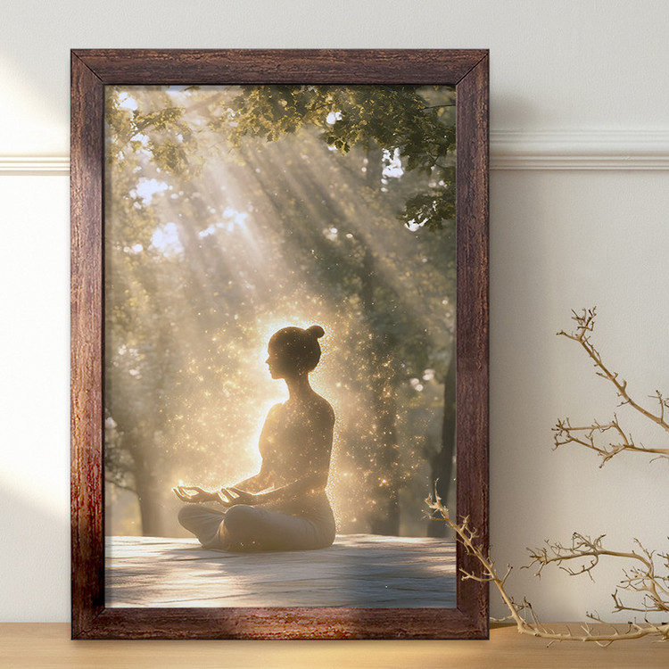 تابلو خندالو طرح مدیتیشن (Meditation) کد F8895