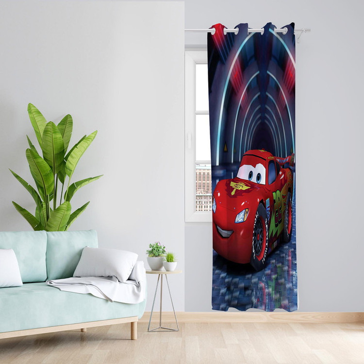 پرده طرح مکویین مدل مخمل پانچی کد 1202 سایز 140x200 سانتی متر