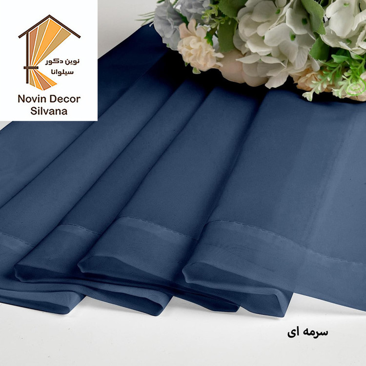 پرده پانچ نوین دکور سیلوانا مدل حریر سایز 200 × 280 سانتیمتر