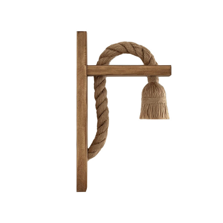 چراغ دیواری مدل چوبی کنفی کد FAED004WL