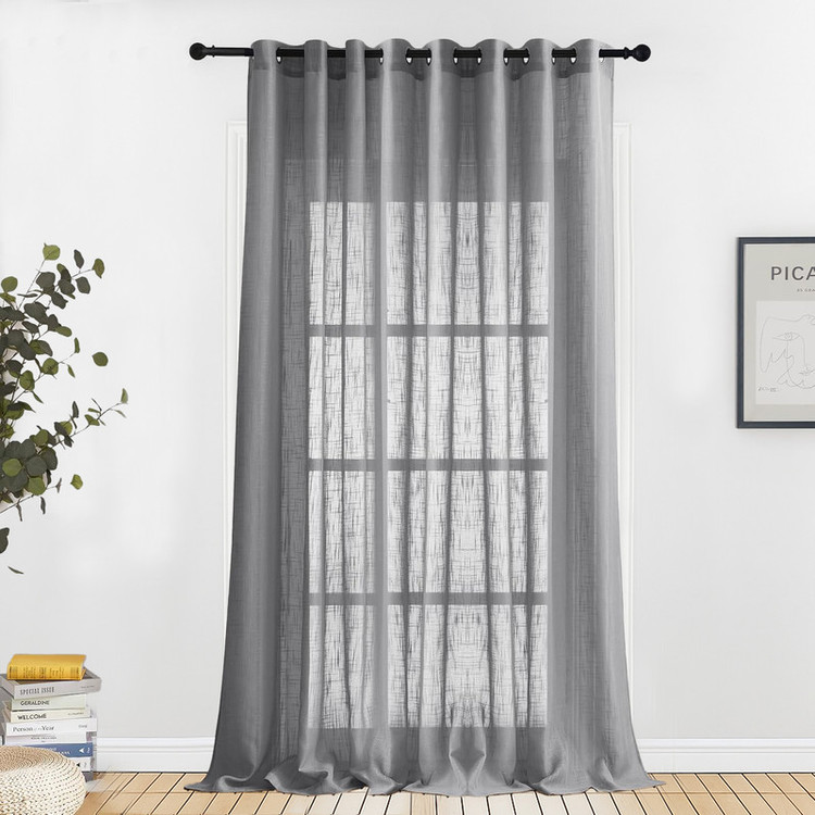 پرده پانچ نوین دکور سیلوانا مدل حریر نازلی 3 سایز 280x300 سانتیمتر