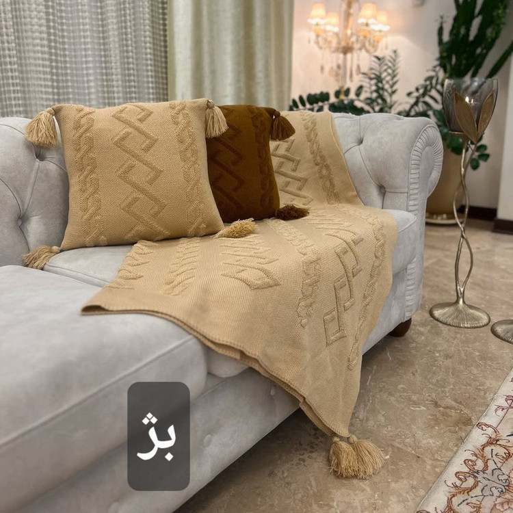 کاور کوسن مدل پانچدوزی ایران سایز 40×40 سانتی متر