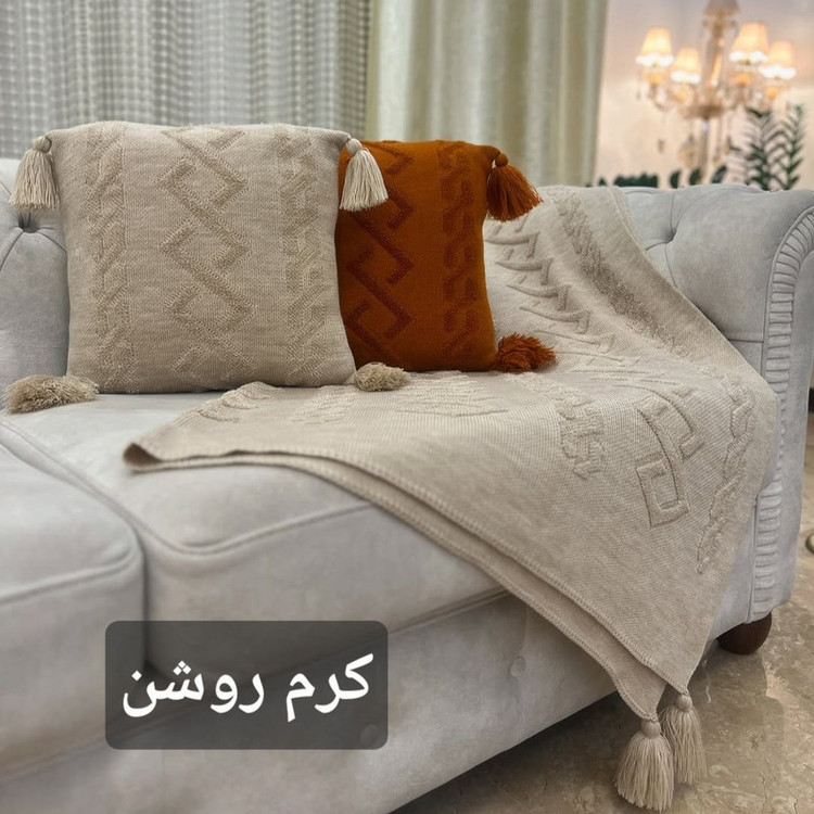 کاور کوسن مدل پانچدوزی ایران سایز 40×40 سانتی متر