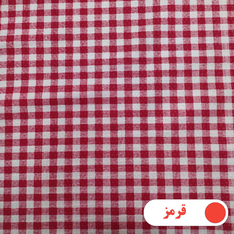 رومیزی پانیذ پود مدل چهارخانه گرد سایز 140x140 سانتیمتر