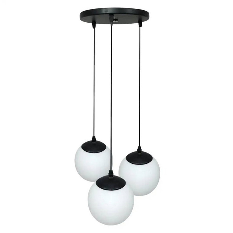 لوستر 3 شعله مدل مولکولی کد vl106