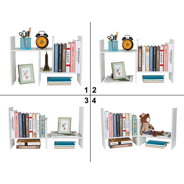 کتابخانه رومیزی سه طبقه چوبیکو مدل bookshelf8