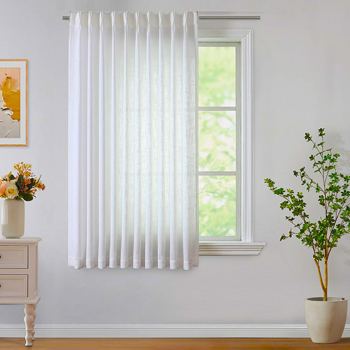پرده تیکو دکو مدل حریر کلاسیک 7160 دوخت ساده سایز 160x295 سانتیمتر