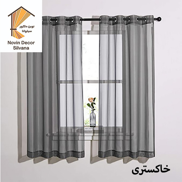 پرده نوین دکور سیلوانا مدل حریر 180 سایز 180 × 140 سانتی متر