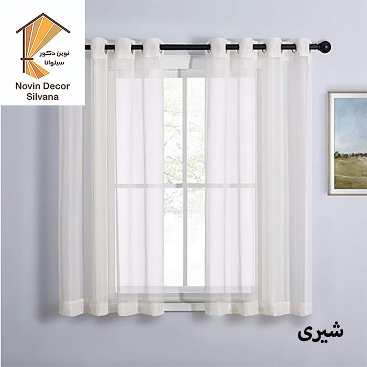 پرده نوین دکور سیلوانا مدل حریر 180 سایز 180 × 140 سانتی متر