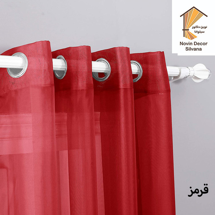 پرده نوین دکور سیلوانا مدل حریر 180 سایز 180 × 140 سانتی متر