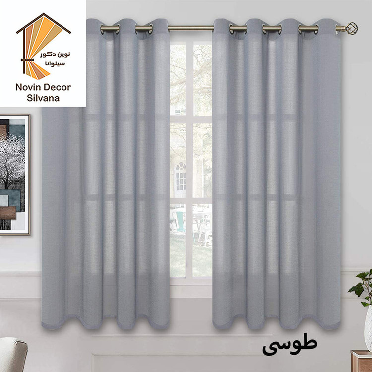 پرده نوین دکور سیلوانا مدل حریر 180 سایز 180 × 140 سانتی متر