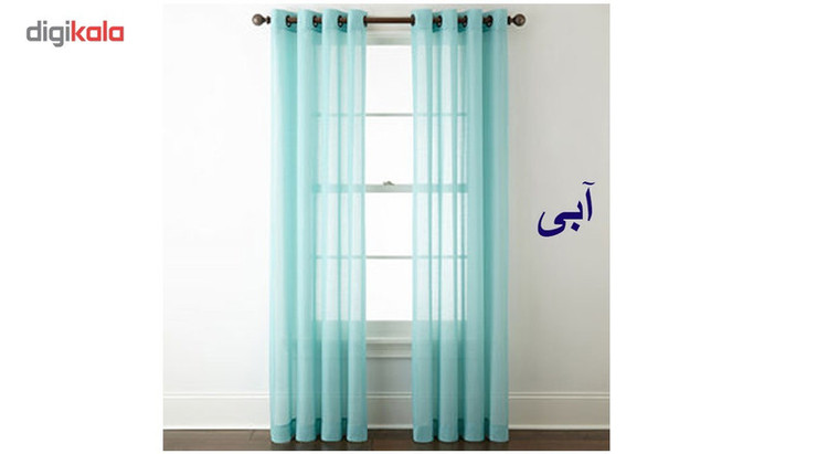مجموعه دو تایی پرده حریر ارگانزا مدل H01 ارتفاع 280