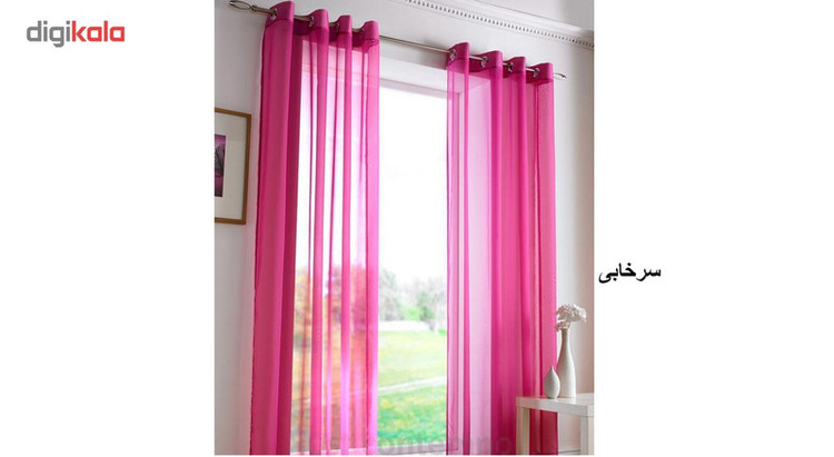 مجموعه دو تایی پرده حریر ارگانزا مدل H01 ارتفاع 280