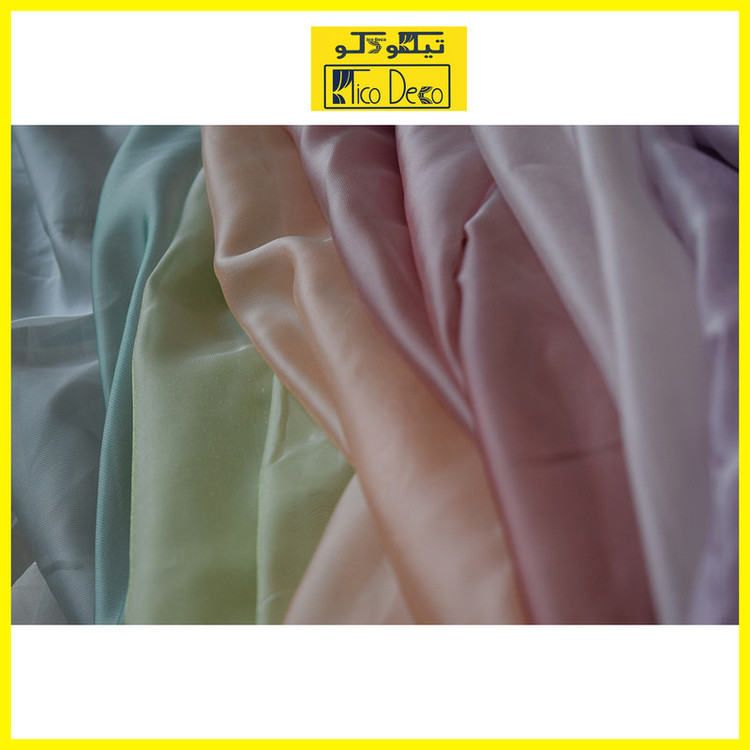 پرده پانچ تیکو دکو مدل حریر شاین ژرسه سایز 230x140 سانتیمتر