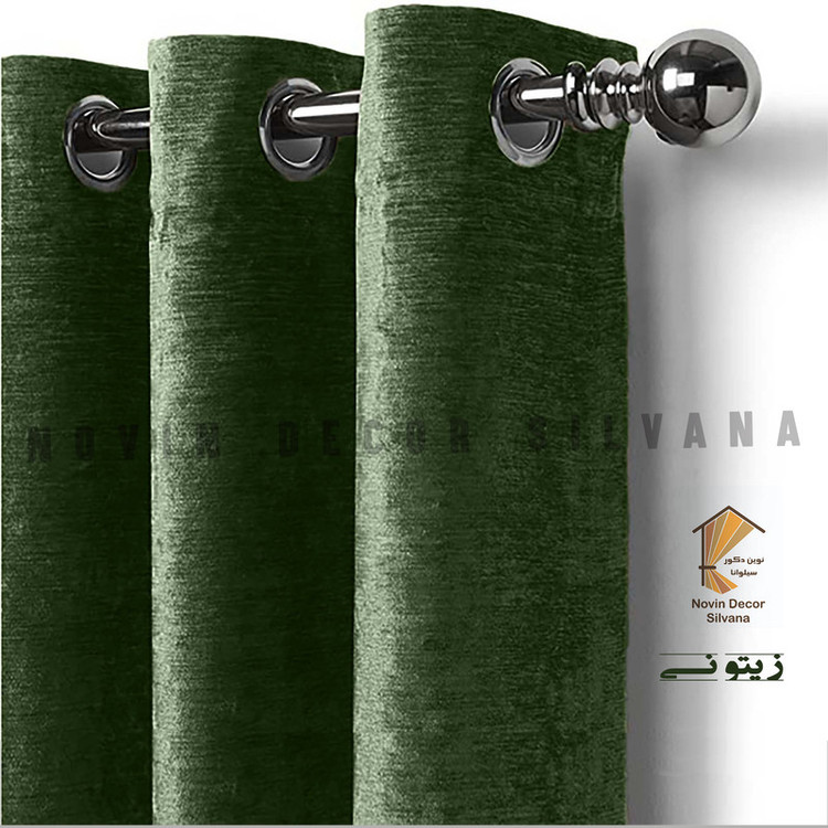 پرده نوین دکور سیلوانا مدل مخمل شانل 18 _ 1 سایز 180 × 140 سانتی متر