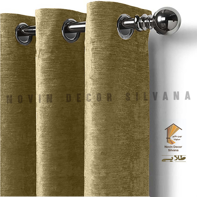 پرده نوین دکور سیلوانا مدل مخمل شانل 18 _ 1 سایز 180 × 140 سانتی متر