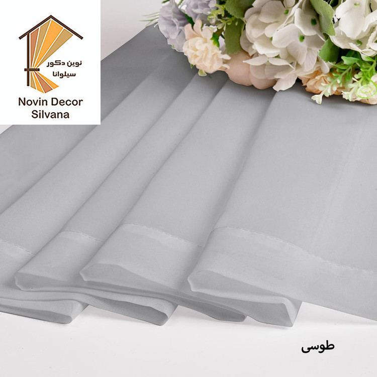 پرده نوین دکور سیلوانا مدل حریر Silvana23 سایز 230 × 140 سانتی متر