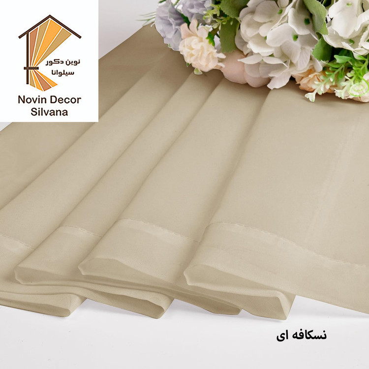 پرده نوین دکور سیلوانا مدل حریر Silvana23 سایز 230 × 140 سانتی متر