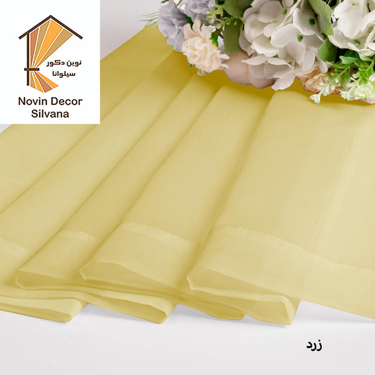 پرده نوین دکور سیلوانا مدل حریر Silvana23 سایز 230 × 140 سانتی متر