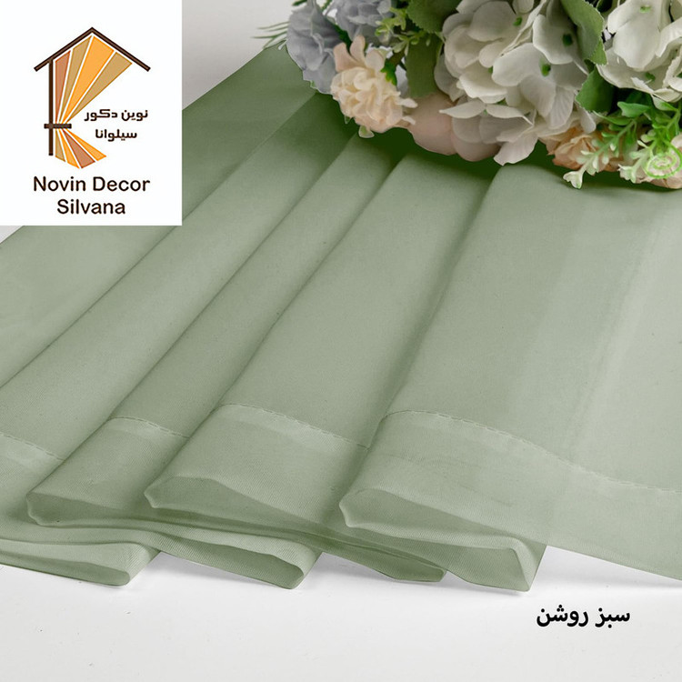 پرده نوین دکور سیلوانا مدل حریر Silvana23 سایز 230 × 140 سانتی متر