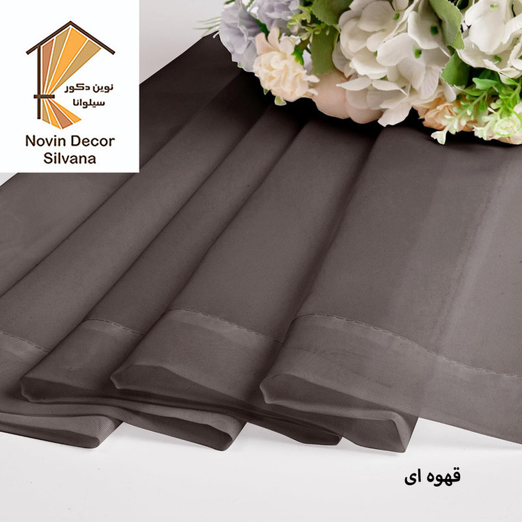 پرده نوین دکور سیلوانا مدل حریر Silvana23 سایز 230 × 140 سانتی متر