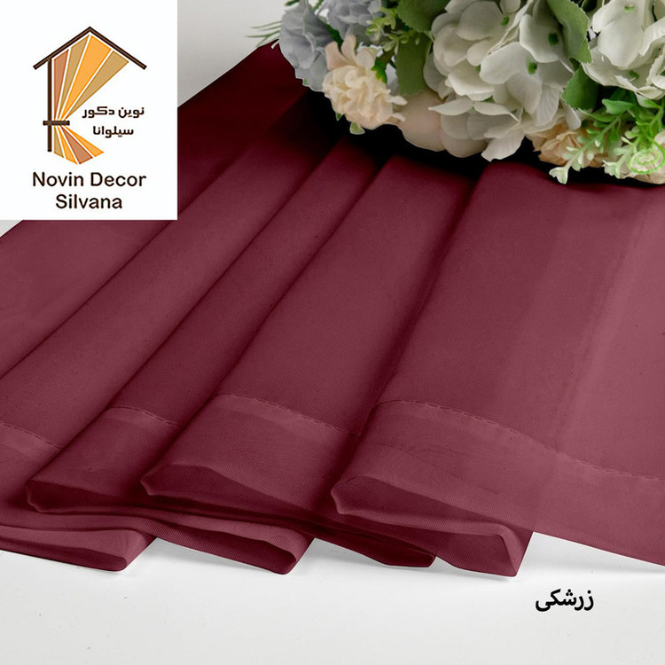 پرده نوین دکور سیلوانا مدل حریر Silvana23 سایز 230 × 140 سانتی متر