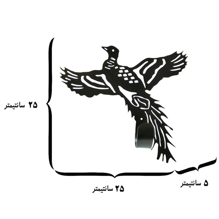 پایه دیواری تفنگ خان مدل قرقاول کد KH1 مجموعه 2 عددی