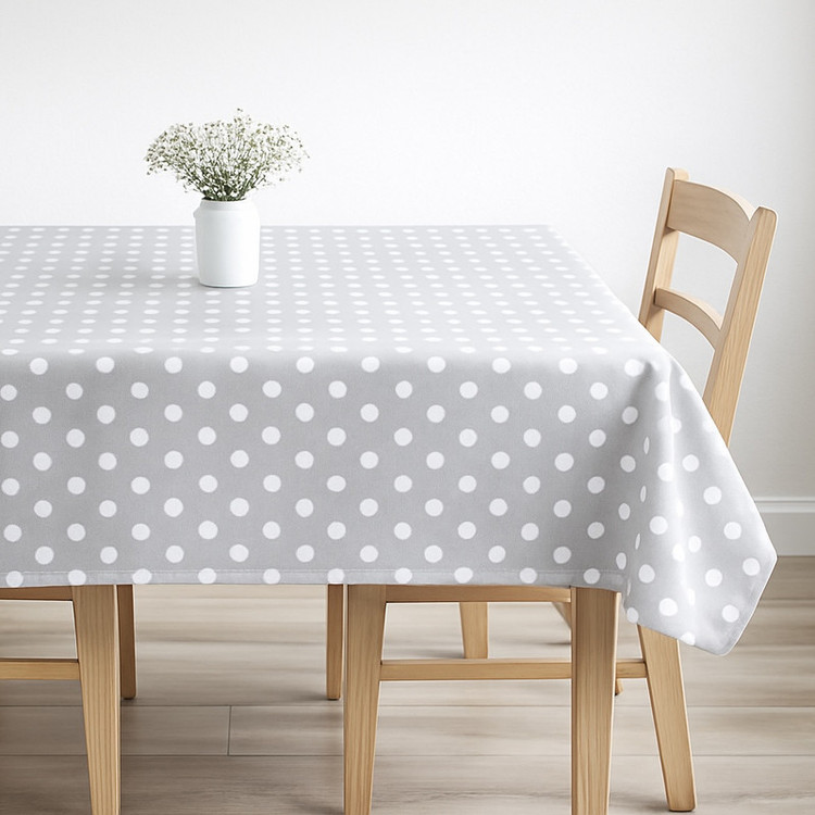 رومیزی مدل خال خال سایز 145x145 سانتیمتر