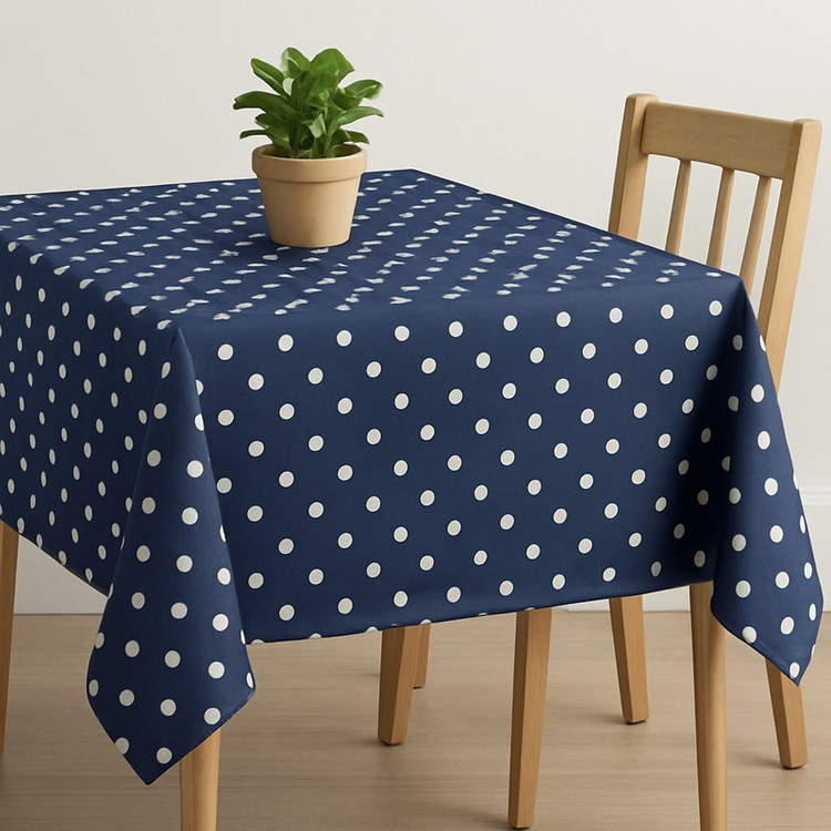 رومیزی مدل خال خال سایز 145x145 سانتیمتر