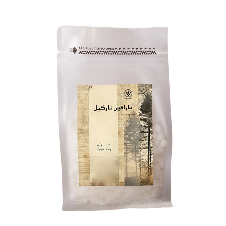 پارافین جامد شمع مدل معطر نارگیل وزن 500 گرم