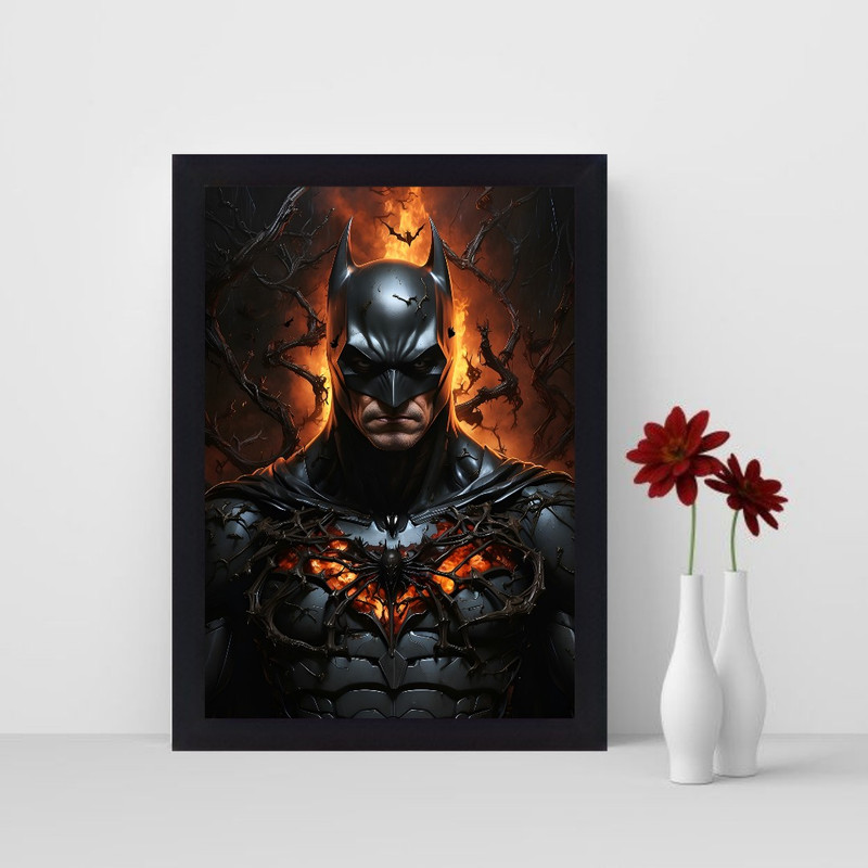 تابلو نوری طرح شخصیت بتمن مدل Batman کد 1010