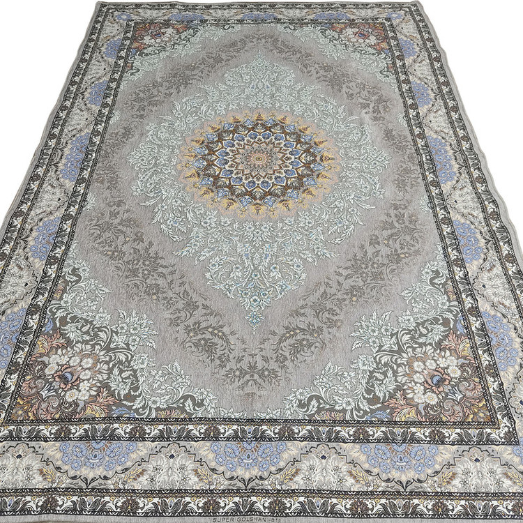 روفرشی سوپر گلشن یزد مدل گل انار کد 811t زمینه طوسی روشن