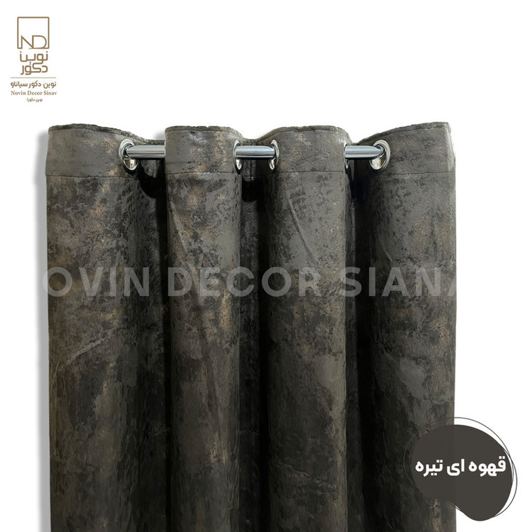 پرده نوین دکور سیاناو مدل مخمل پتینه سزار 1 _ 28 سایز 280x140 سانتیمتر