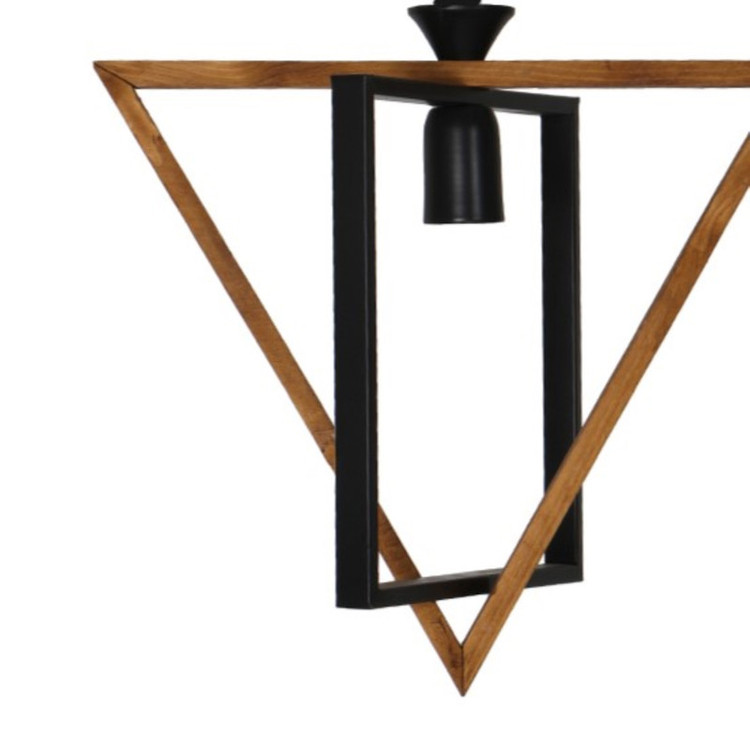 چراغ آویز شاهان تک مدل WOOD1