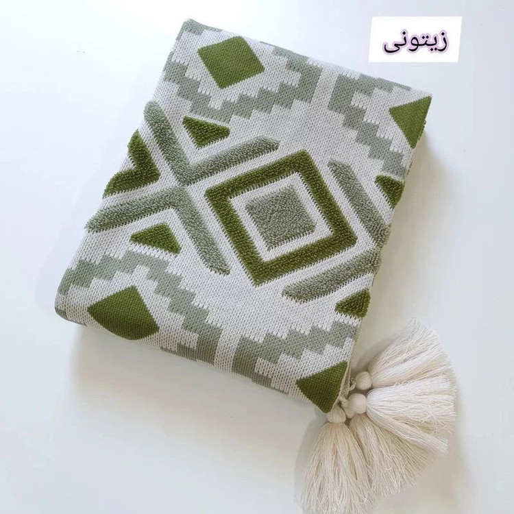 شال مبل و تخت مدل پانچدوزی سایز 300×145 سانتی متر