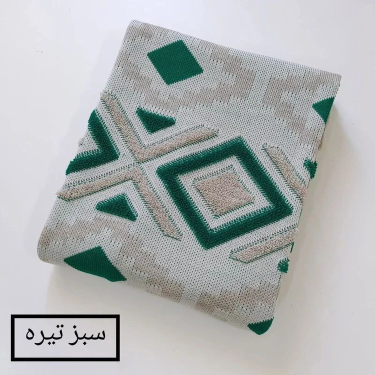 شال مبل و تخت مدل پانچدوزی سایز 300×145 سانتی متر
