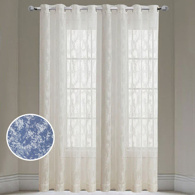 پرده تیکو دکو مدل تور راشل طرحدار سایز 280 × 300 سانتیمتر