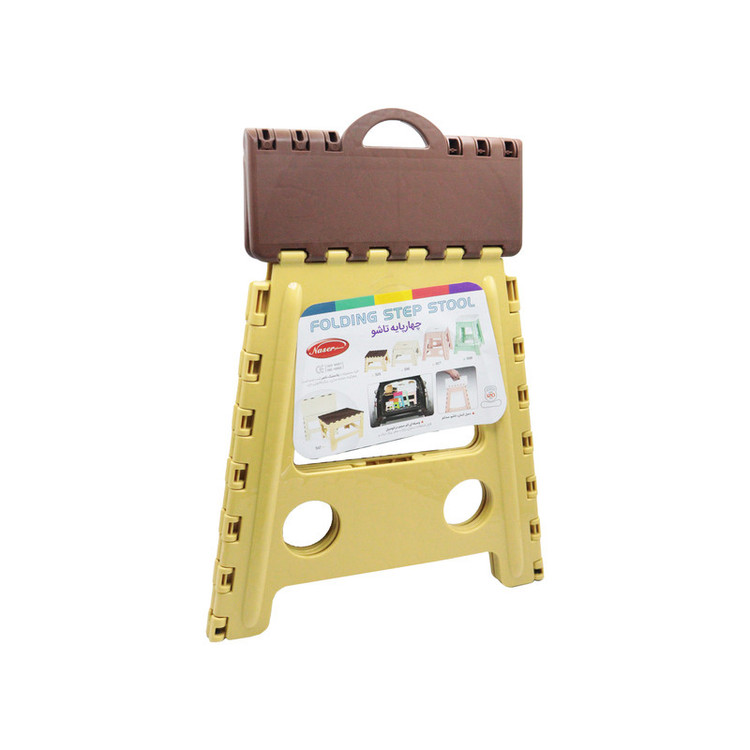 چهارپایه ناصر پلاستیک مدل تاشو کد YP-517