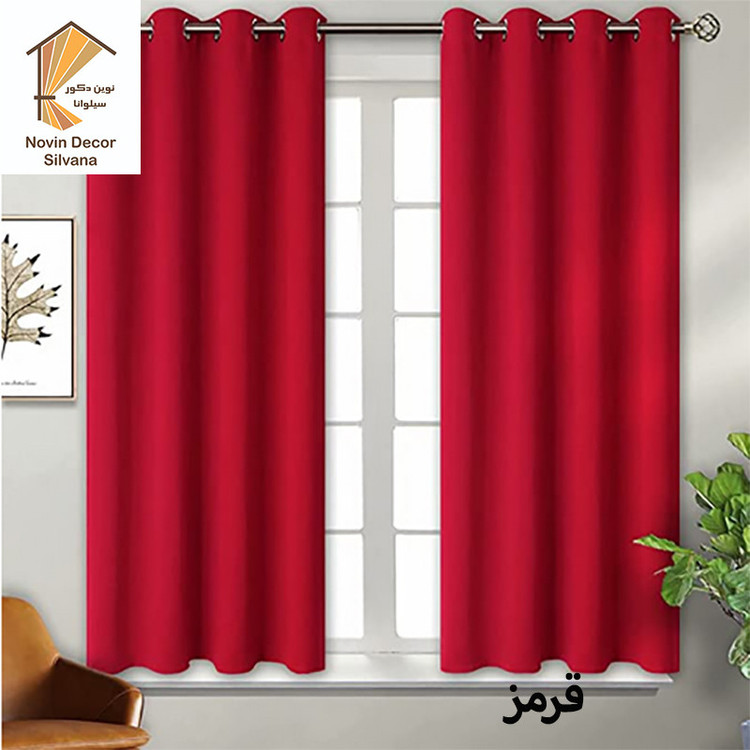 پرده نوین دکور سیلوانا مدل کتان 18 سایز 180 × 140 سانتی متر