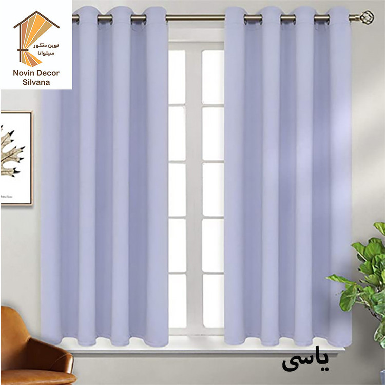 پرده نوین دکور سیلوانا مدل کتان 18 سایز 180 × 140 سانتی متر