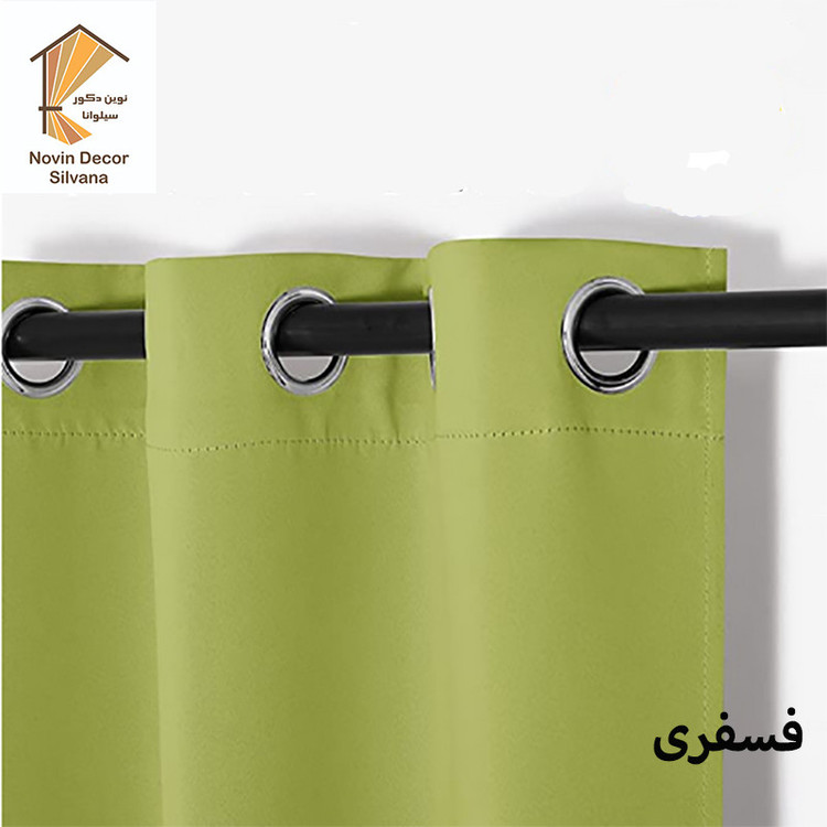 پرده نوین دکور سیلوانا مدل کتان 18 سایز 180 × 140 سانتی متر