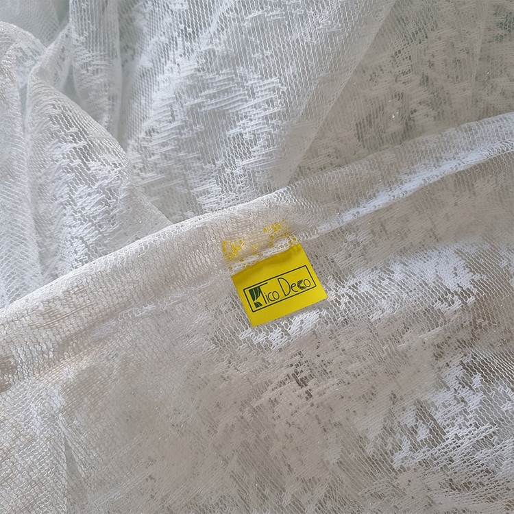 پرده تیکو دکو مدل تور راشل شش چین سایز 280 × 225 سانتیمتر