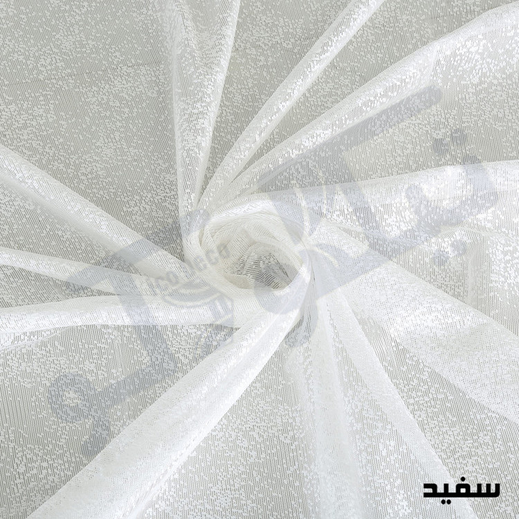 پرده تیکو دکو مدل تور راشل شش چین سایز 280 × 225 سانتیمتر